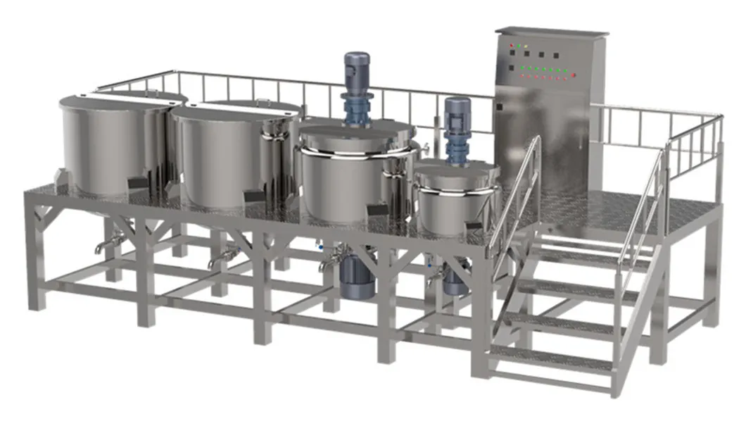 Stainless Steel Liquid/Cream/Lotion/Sauce Blending and Mixing Machine with Agitator