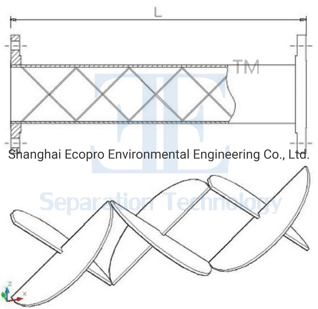 Static Mixer Gas Liquid Mixing Device for Waste Water Treatment