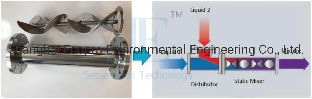 Static Mixer Tube Mixer for Sludge Treatment