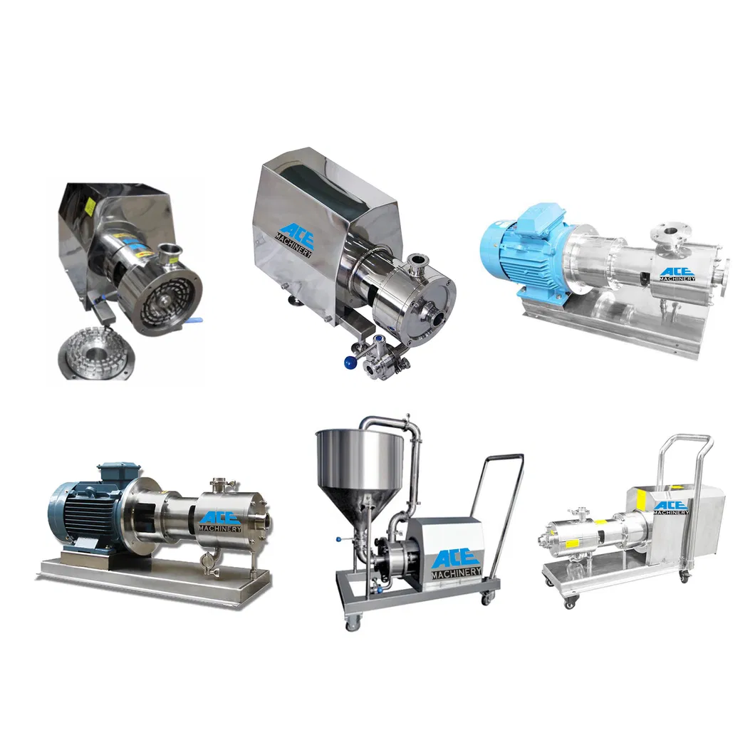 Tahini Stainless Steel Long Life High Shear Wet Granulation Milk Homogenizer Pump
