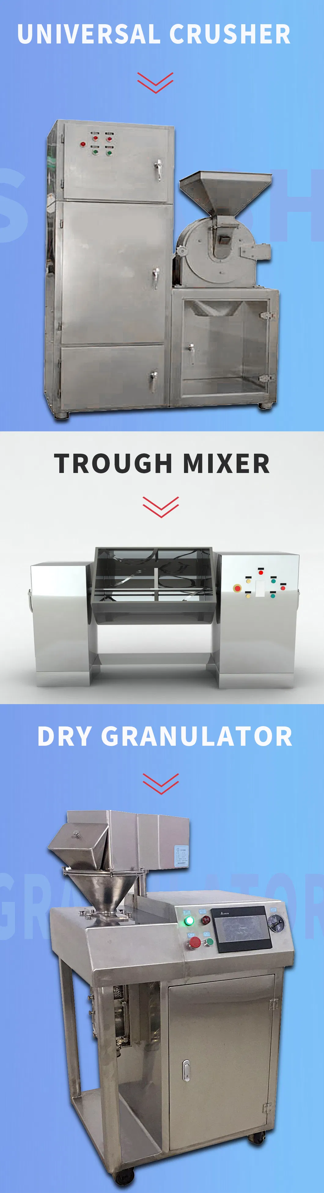 Trough Mixer Trough Industrial Batch Horizontal Ribbon Mixer